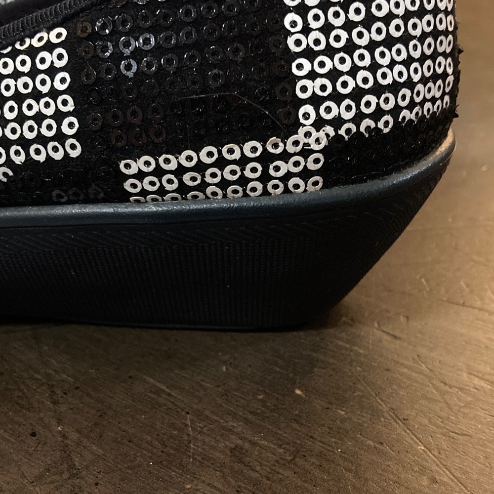 Keds Black Flats with White Studded Check Pattern - Picture 4 of 6